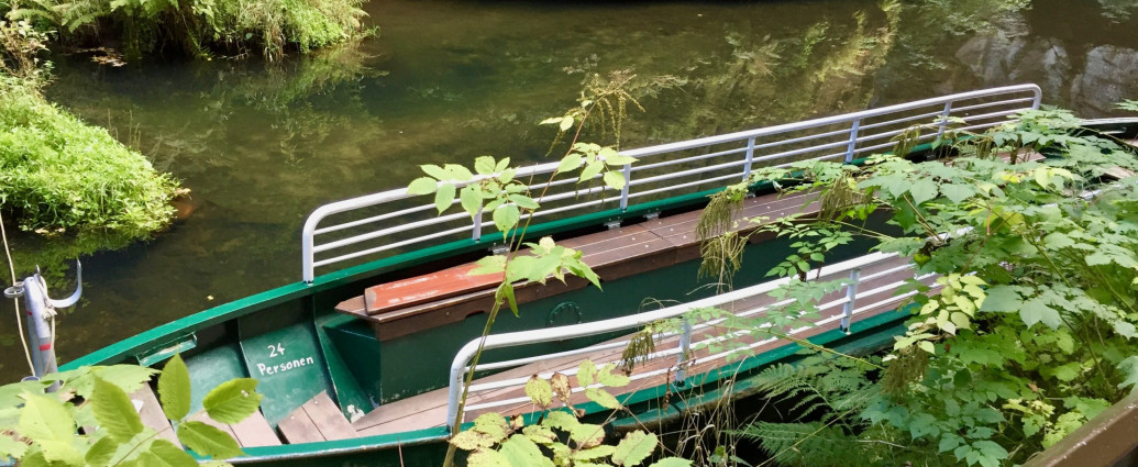 Die Kahnfahrt-Station an der Kirnitzschklamm